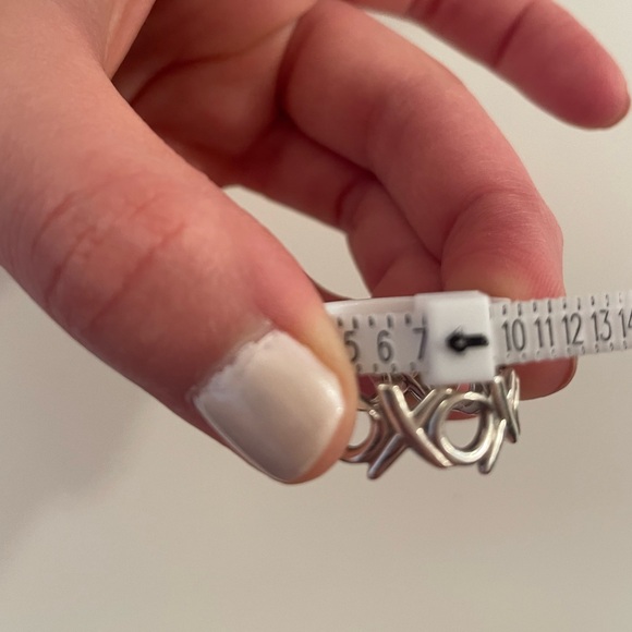 Tiffany & Co.RARE discontinued 925 Silver Paloma Picasso Graffiti XO Ring size 7 - Picture 8 of 12